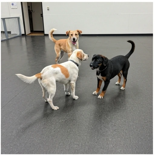 Great Dane in a family setting