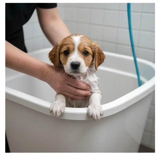 Bernese Mountain Dog in a family setting
