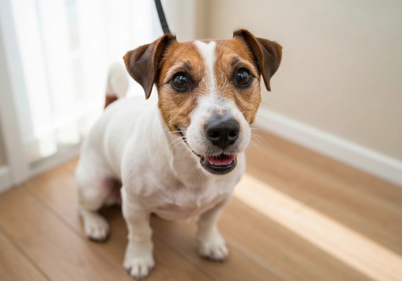 Irish Wolfhound in daily life
